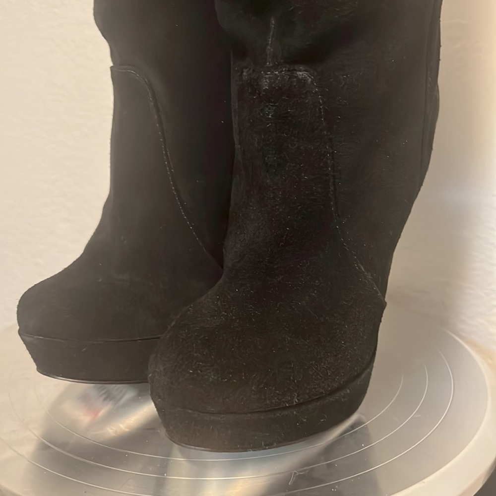 Brand New H by Halston Eliza Over the Knee Suede Stiletto Boots 💋 - Picture 6 of 9